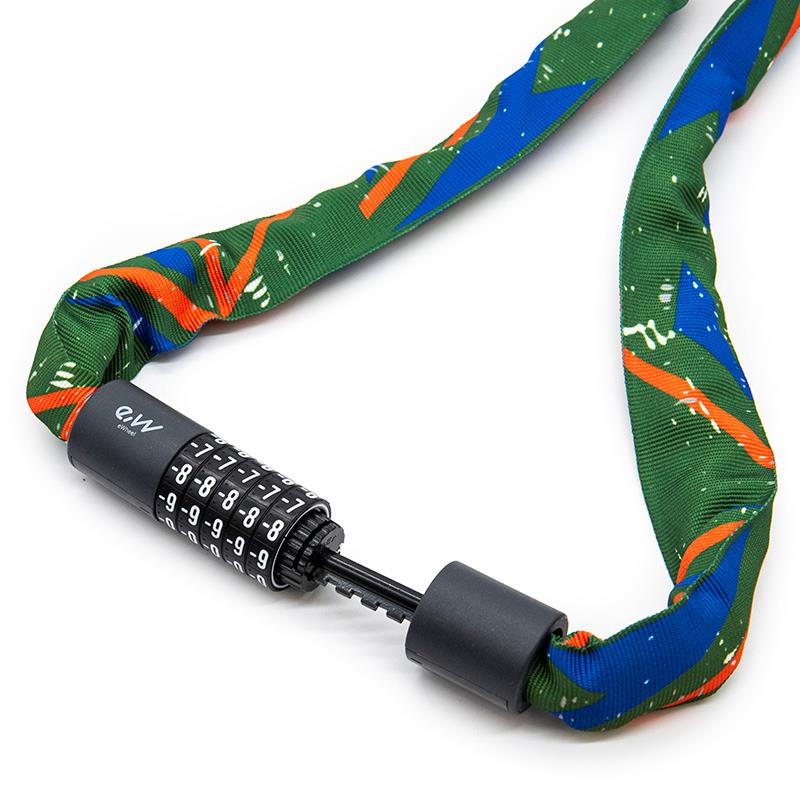 Candado de contraseña EWLK022 funda tela multicolor - RuedaQrueda