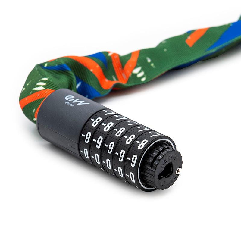 Candado de contraseña EWLK022 funda tela multicolor - RuedaQrueda