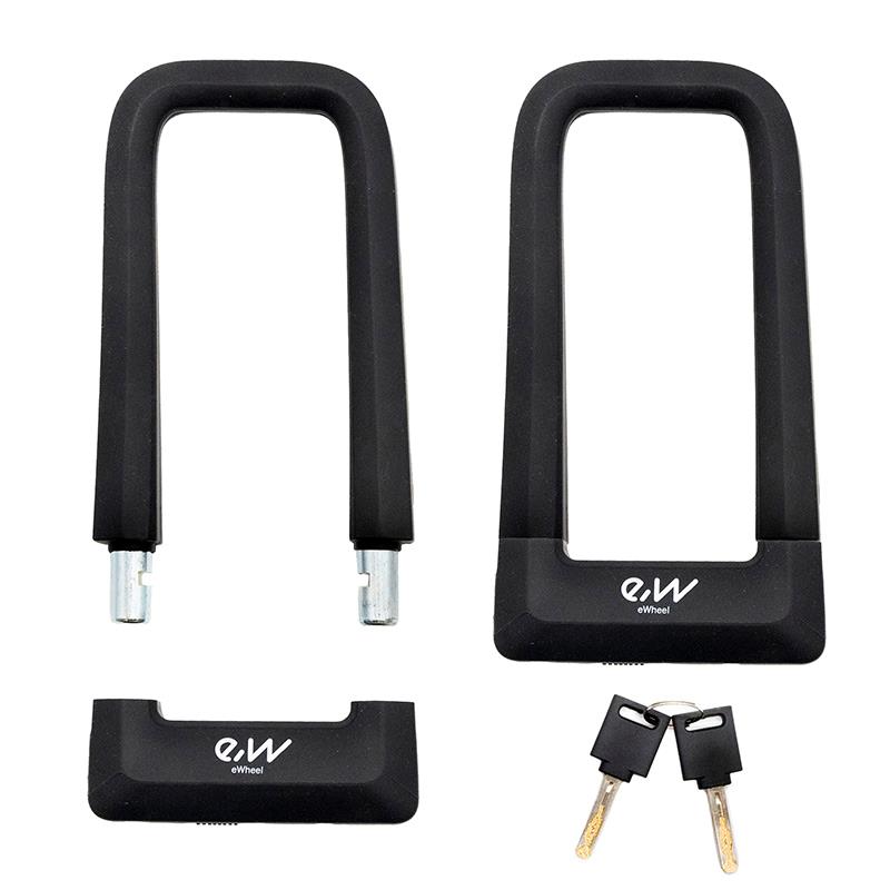 Candado en U de llave EWLK023 negro - RuedaQrueda