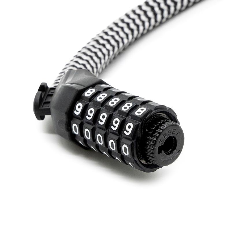 Candado de contraseña EWLK025 funda nylon blanco - RuedaQrueda