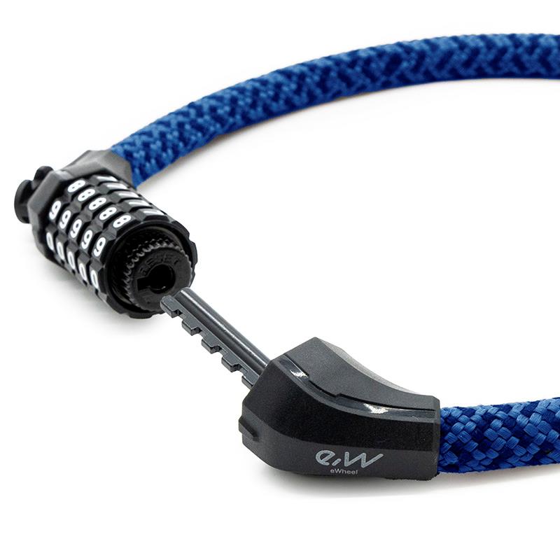 Candado de contraseña EWLK025 funda nylon azul - RuedaQrueda