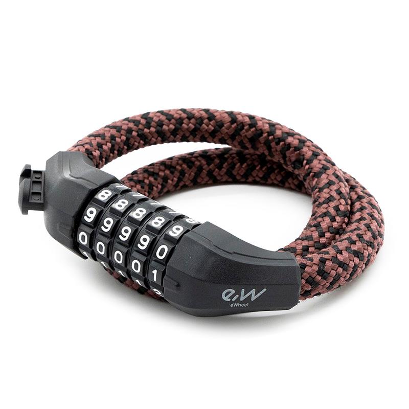 Candado de contraseña EWLK025 funda nylon marrón - RuedaQrueda
