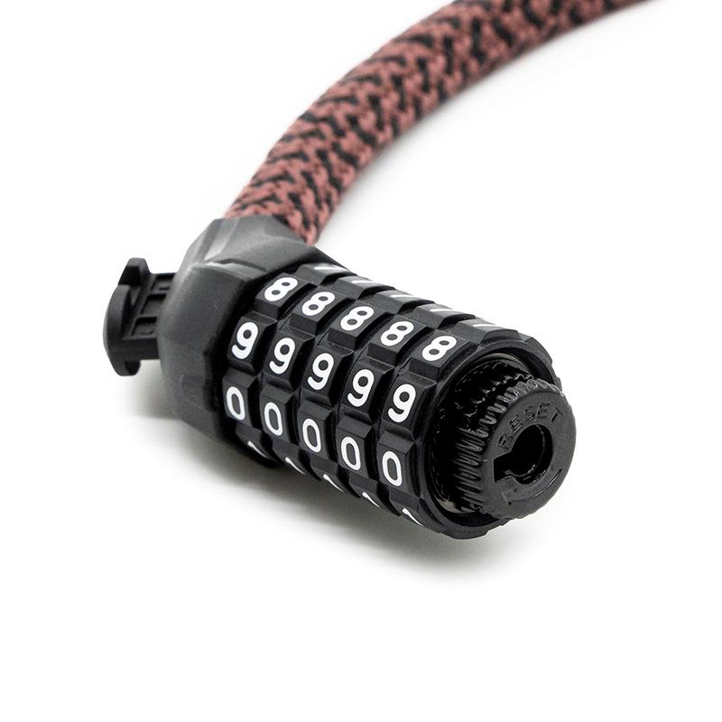 Candado de contraseña EWLK025 funda nylon marrón - RuedaQrueda