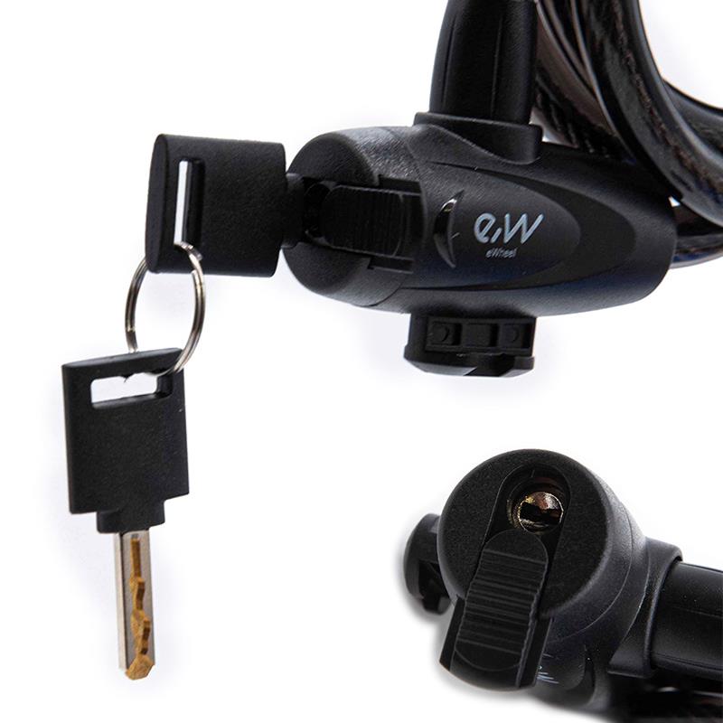 Candado de llave EWLK002 azul - RuedaQrueda