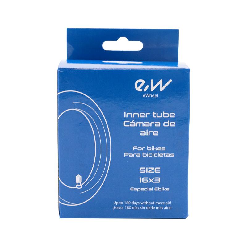 Cámara de aire 16x3 VC 90x90º - RuedaQrueda