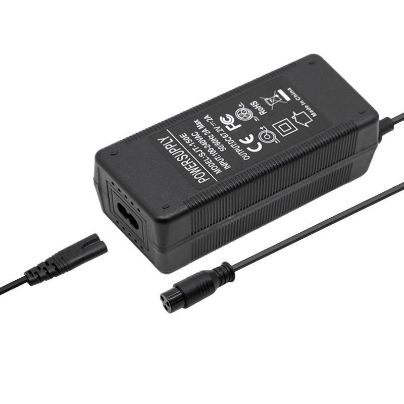 Cargador 60v (salida 67,2v) 2A conector GX16 - RuedaQrueda
