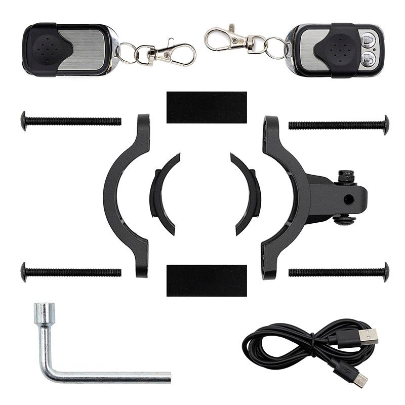 Claxon con alarma alta potencia -70dB para patinete eléctrico - RuedaQrueda