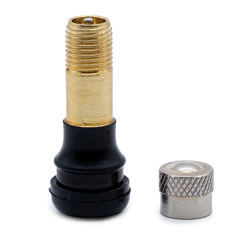 Válvula tubeless recta de 32mm (junta presión) - PVR40 - 20uds - RuedaQrueda