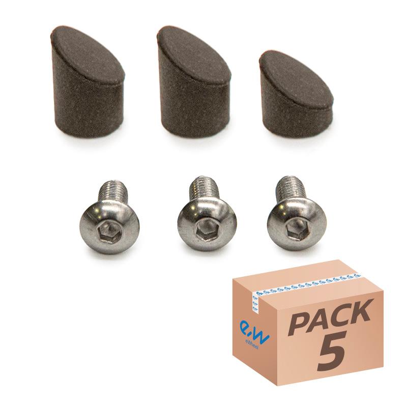 Tapón negro para guardabarros trasero GX2.0 Xiaomi - 5uds - RuedaQrueda