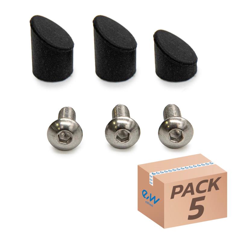 Tapón negro para guardabarros trasero GX1.0 Xiaomi - 5uds - RuedaQrueda