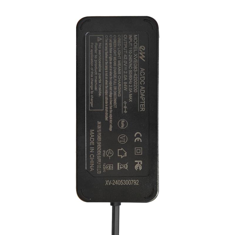 Cargador premium 36v (salida 42v) 2A para xiaomi conector DC 8mm - RuedaQrueda