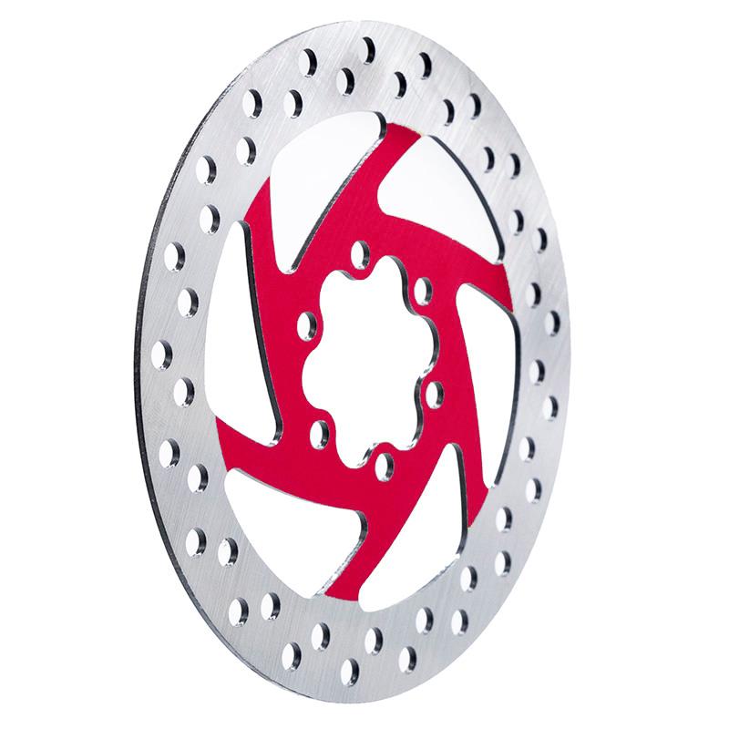 Disco de freno 120mm 6H rojo - RuedaQrueda