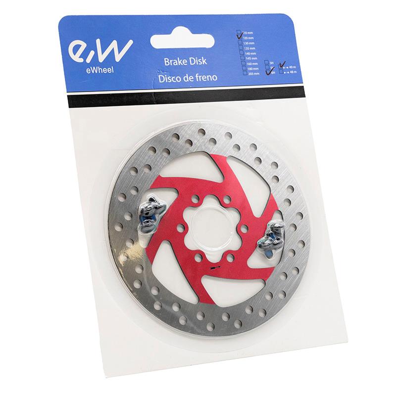 Disco de freno 120mm 6H rojo - RuedaQrueda