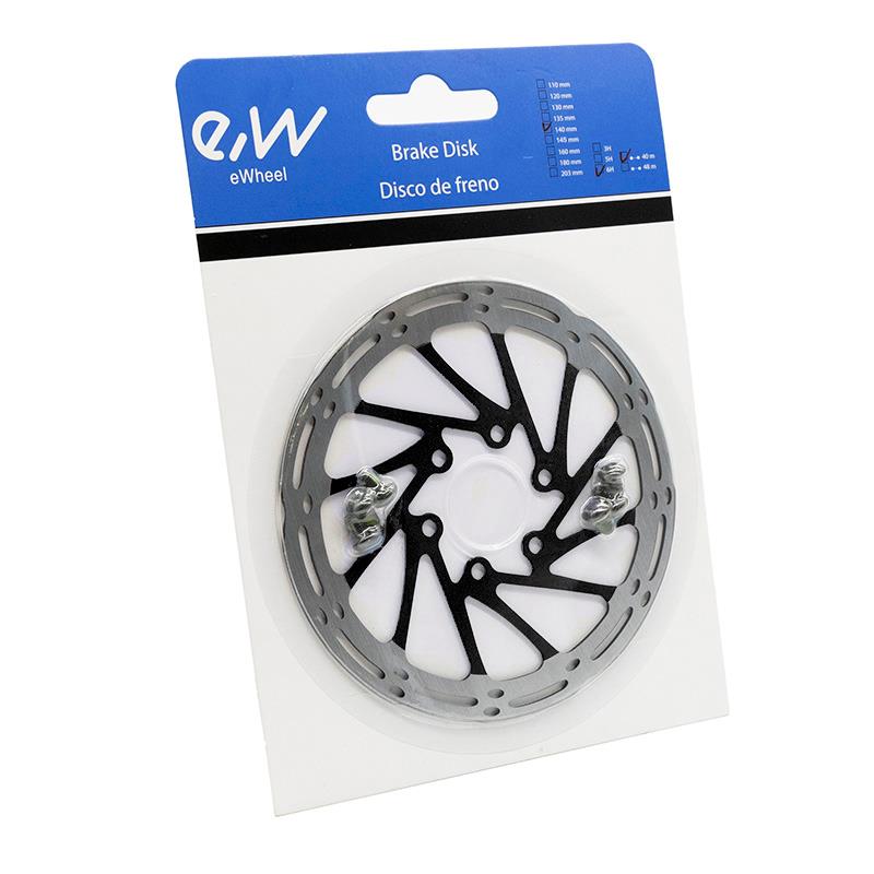 Disco de freno EWD002 140mm 6H negro - RuedaQrueda