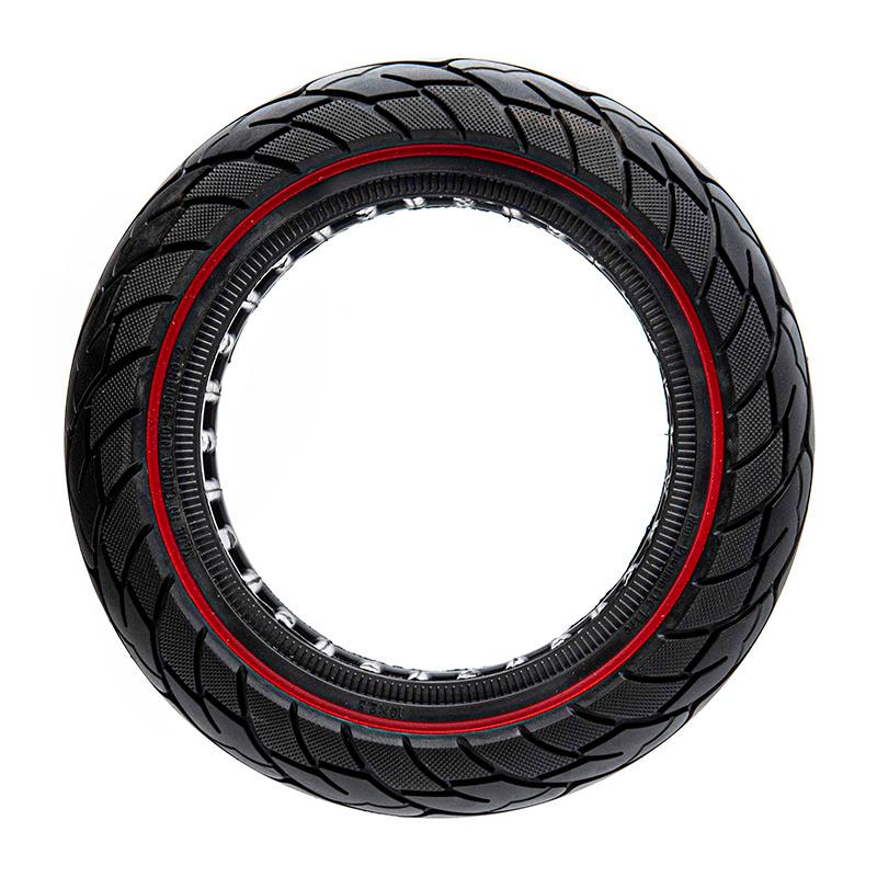 Rueda maciza ultraligera 10x2,5-6,1/B44 línea roja [Nedong] - RuedaQrueda