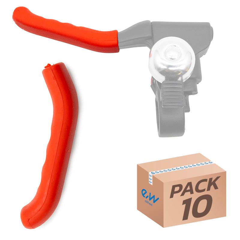 Embellecedor de silicona para maneta freno rojo - 10uds - RuedaQrueda