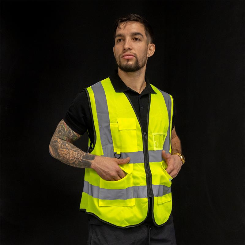 Chaleco reflectante con bolsillos EWRV001 - RuedaQrueda