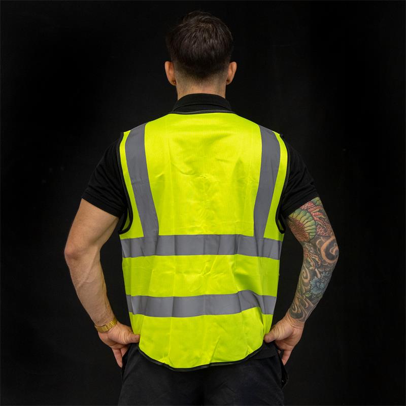 Chaleco reflectante con bolsillos EWRV001 - RuedaQrueda
