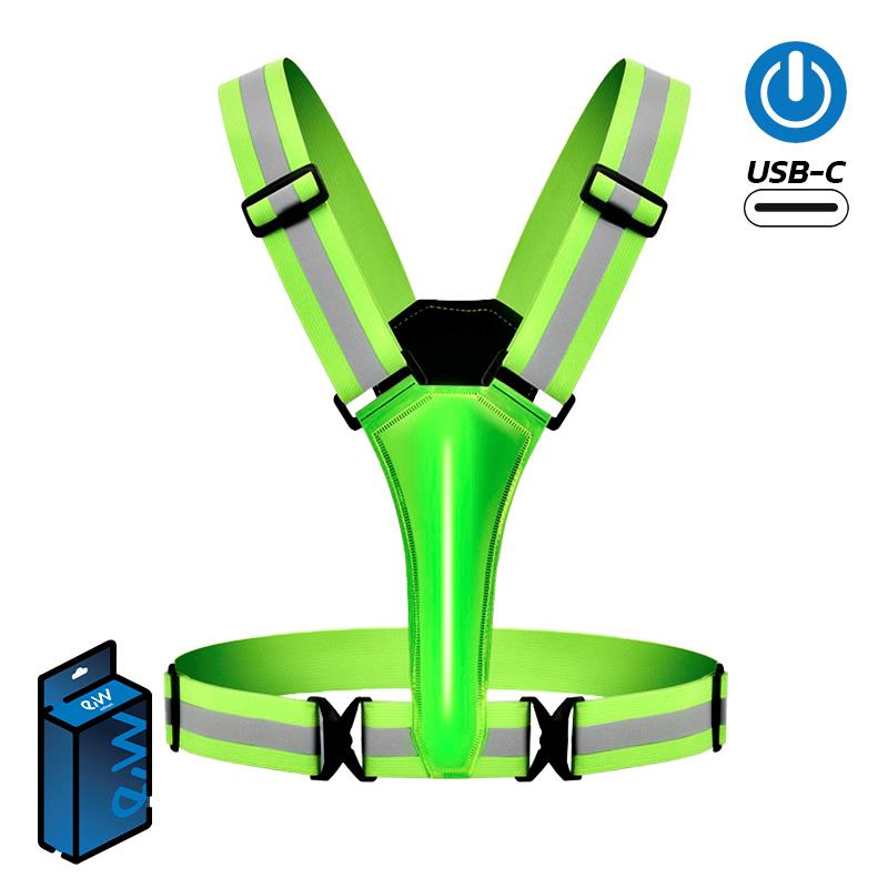 Chaleco reflectante con luz EWRV006 - RuedaQrueda