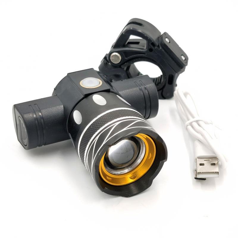 Faro led recargable con soporte para manillar - RuedaQrueda