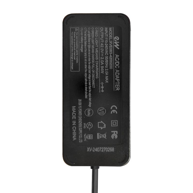 Cargador premium 36V (salida 42v) 2A conector DC 5,5x2,5mm - RuedaQrueda