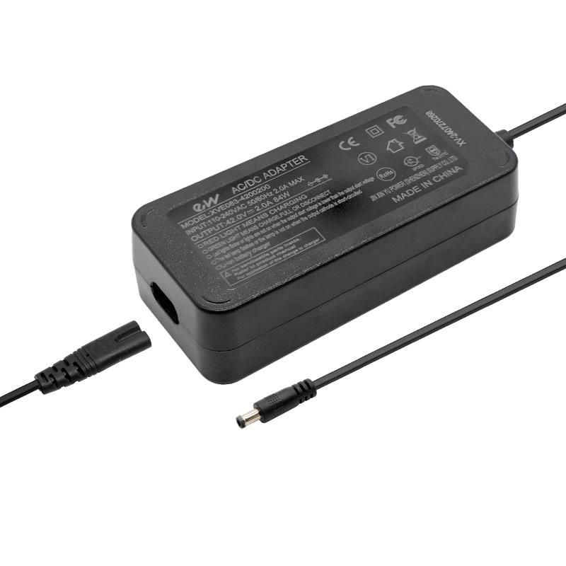 Cargador premium 36V (salida 42v) 2A conector DC 5,5x2,5mm - RuedaQrueda