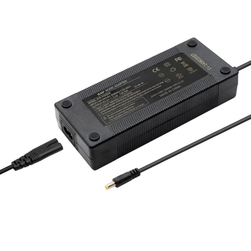 Cargador premium 48V (salida 54,6v) 2A conector DC 5,5x2,5mm - RuedaQrueda