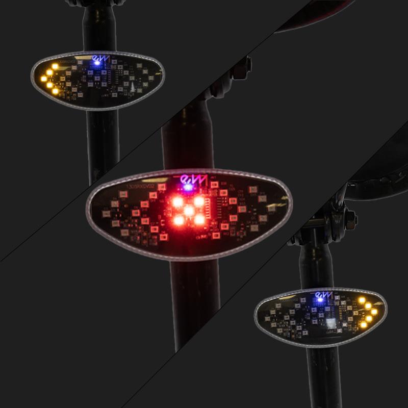 Intermitente trasero recargable con bluetooth EWI001 - RuedaQrueda