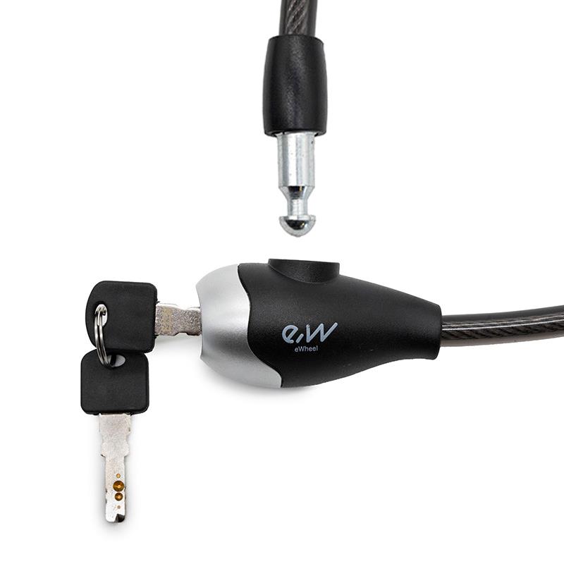 Candado de llave EWLK016 negro - RuedaQrueda