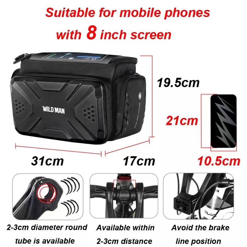 Bolsa impermeable 4L con soporte [Wild Man] - RuedaQrueda