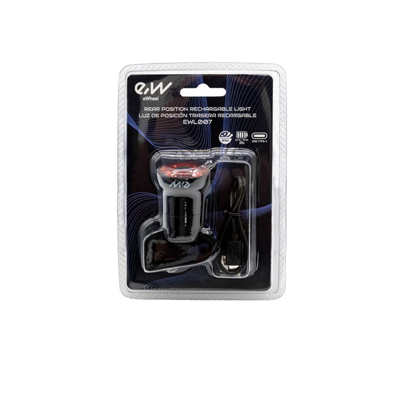 Luz led trasera recargable EWL007 - RuedaQrueda