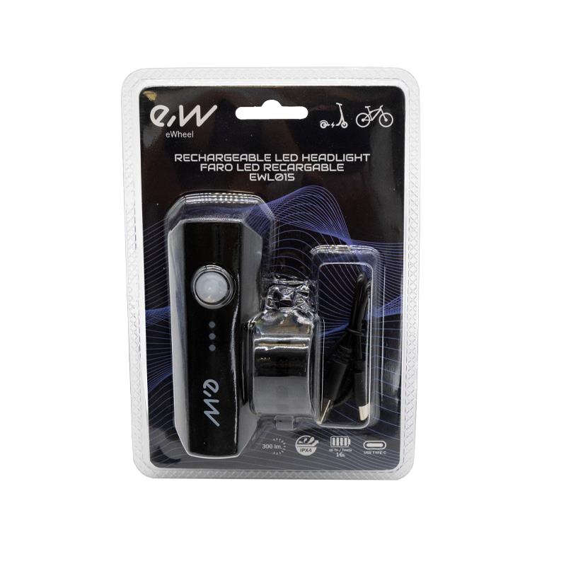 Luz led recargable 300 Lumen EWL015 - RuedaQrueda