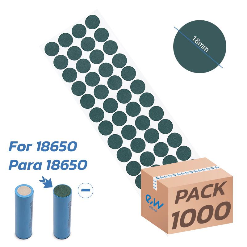 Junta de fibra aislamiento negativo 18650 - 1000uds - RuedaQrueda