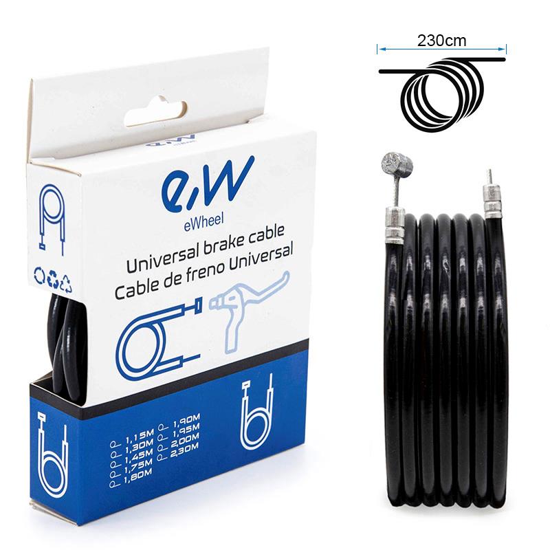 Camisa y cable de freno negro 2,3M - RuedaQrueda