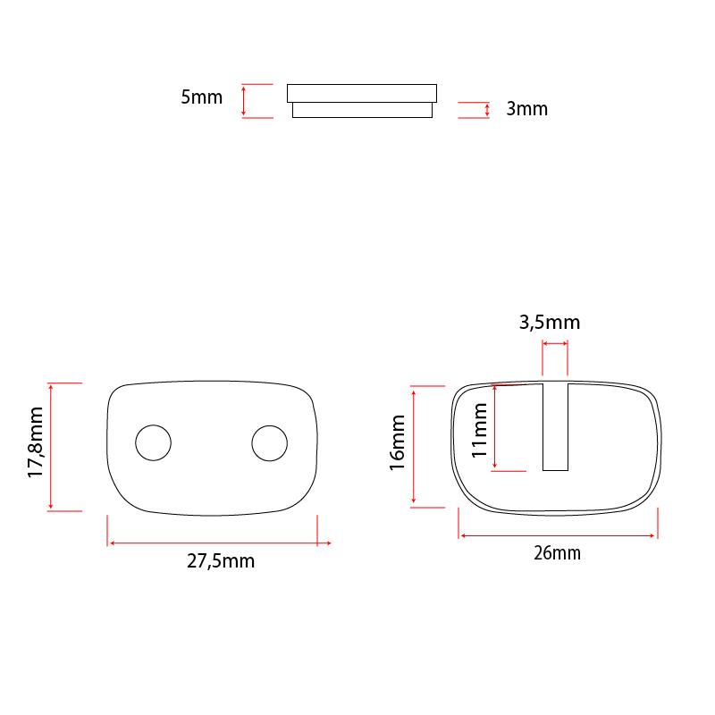 RS003-R pastilla resina - 2 juegos - RuedaQrueda