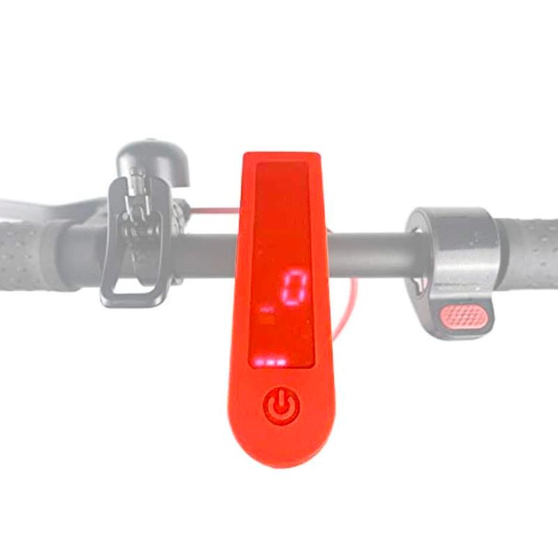 Protector de silicona impermeable rojo para display recto - RuedaQrueda