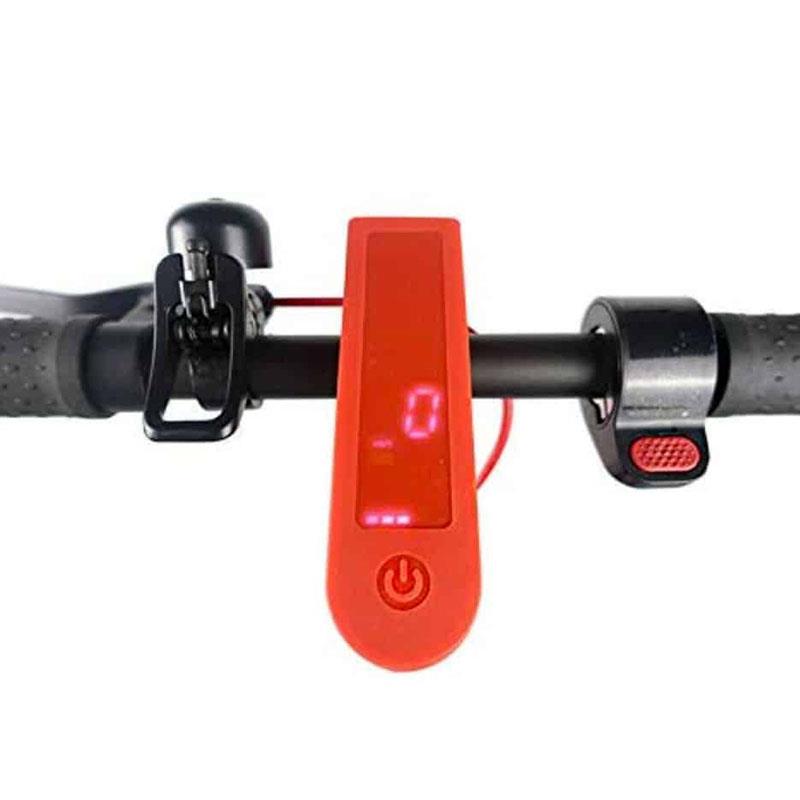 Protector de silicona impermeable rojo para display recto - RuedaQrueda