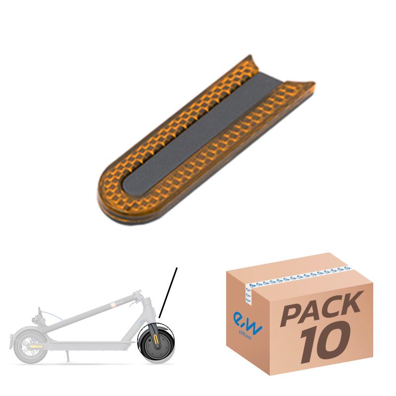 Reflector delantero catadióptrico amarillo Xiaomi pack de 10 pcs - RuedaQrueda