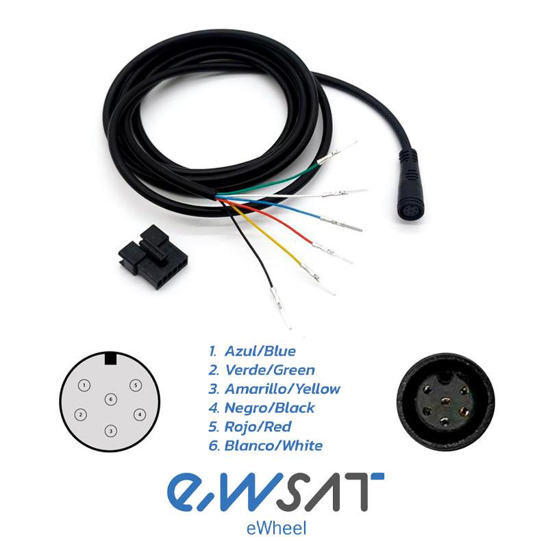 cable bus display/controladora impermeable 8mm a SM - 1/1 1,8M - RuedaQrueda