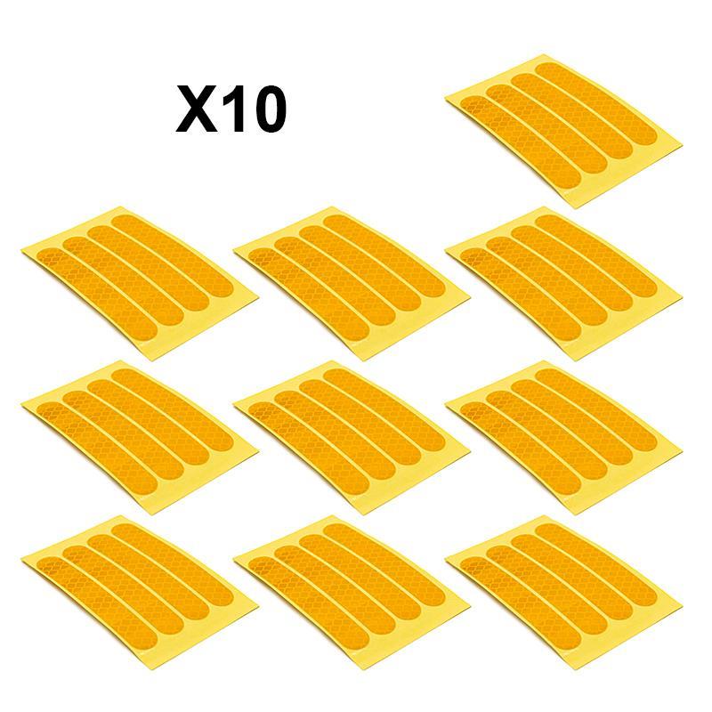 Adhesivo reflectante amarillo para Max G30 - RuedaQrueda