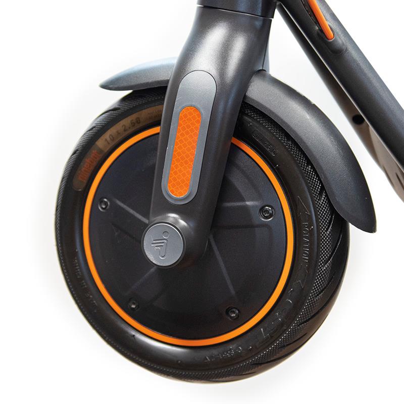 Adhesivo reflectante naranja para horquilla Ninebot serie F y D - 4uds - RuedaQrueda