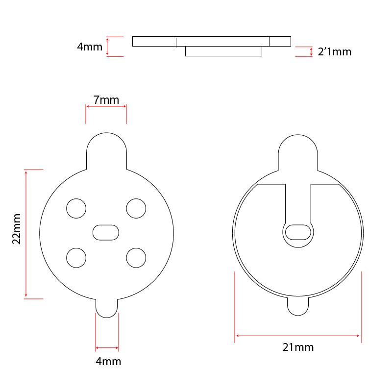 CT001-R pastilla resina para NIU - 2 juegos - RuedaQrueda