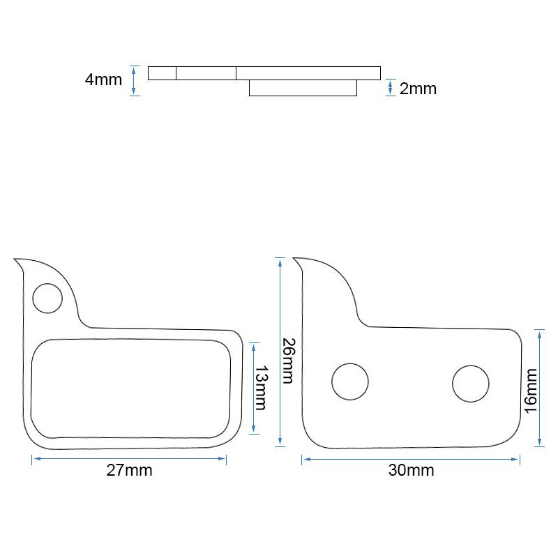 Pastilla de freno RT009-R resina - Juego de 2 - RuedaQrueda