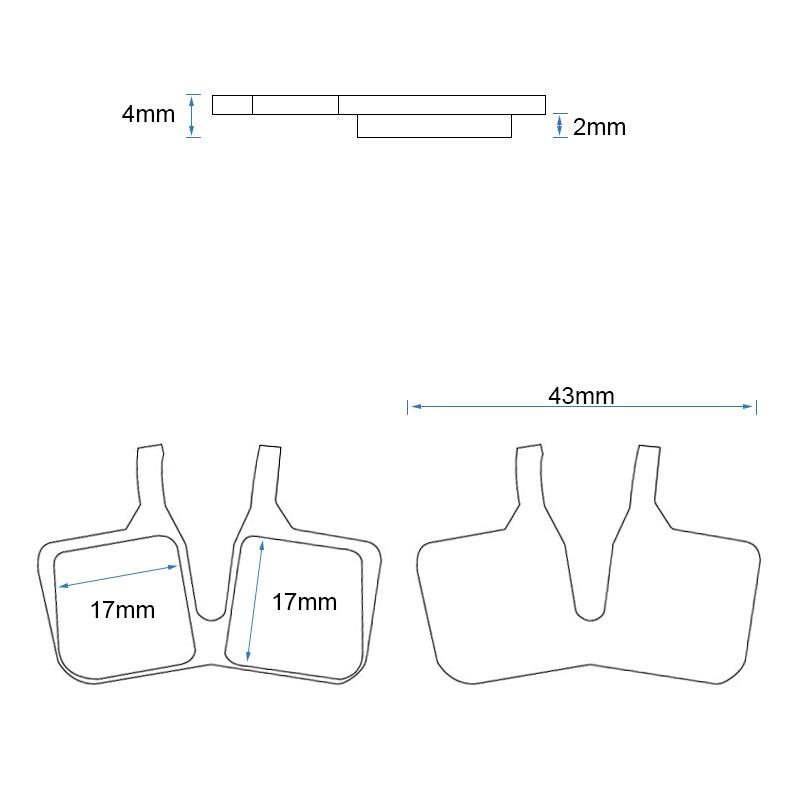 Pastilla de freno RT011-R resina - Juego de 2 - RuedaQrueda