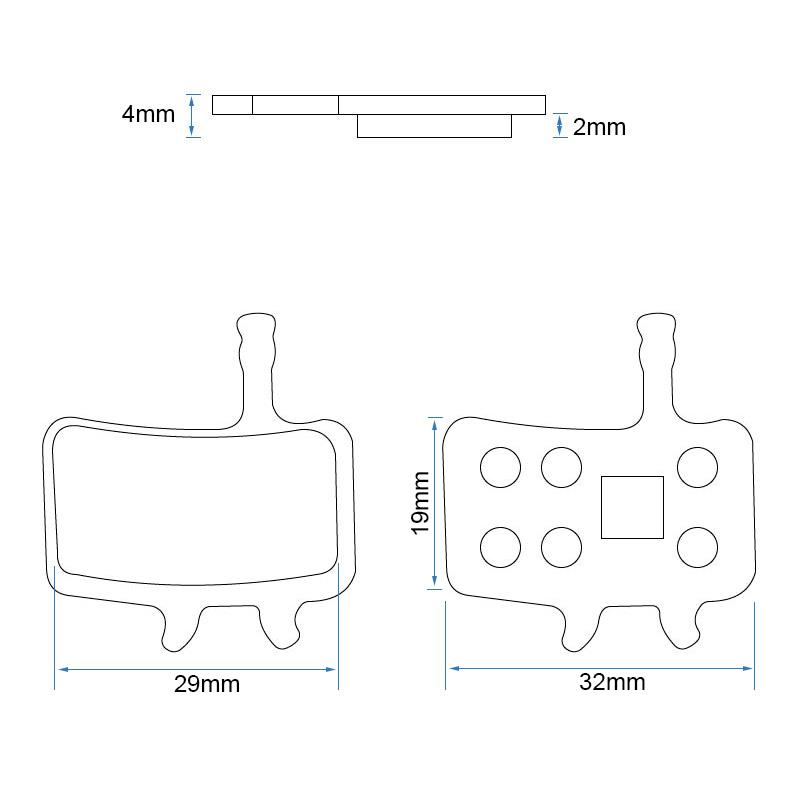 Pastilla de freno RT008-S sinterizada - Juego de 2 - RuedaQrueda