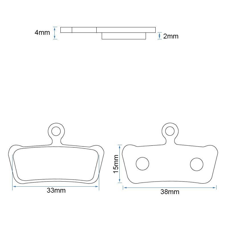 Pastilla de freno RT013-C cerámica - Juego de 2 - RuedaQrueda