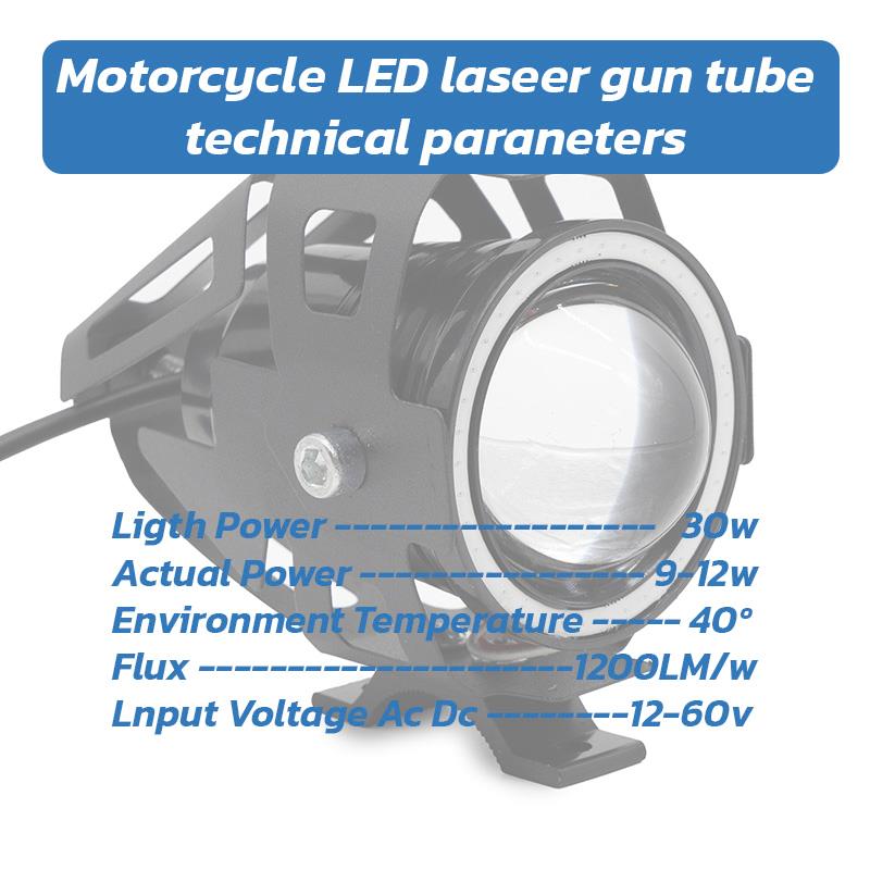 Faro led U7 12-80V azul - RuedaQrueda