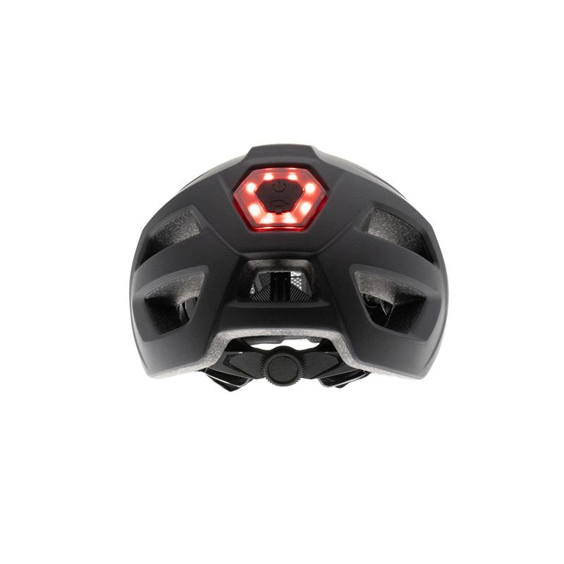 Casco con luz CP04 negro M - RuedaQrueda