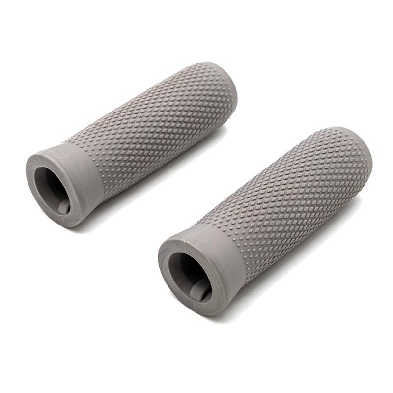 Puños de silicona grises para Ninebot Es1 Es2 Es4 - 2 uds - RuedaQrueda