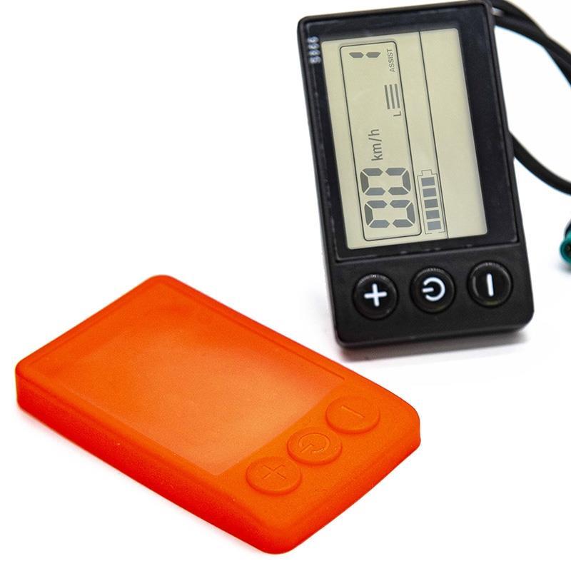 Protector de silicona impermeable rojo para display S866 - RuedaQrueda